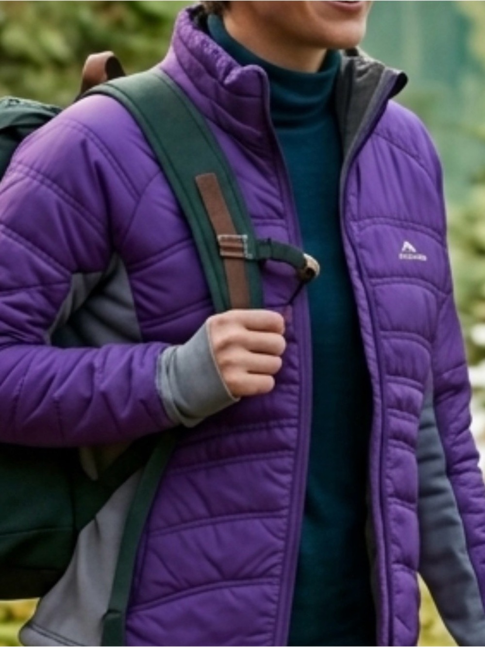 NWOT High Sierra Funston Hybrid Insulated Jacket - Purple/Grey - Size L
